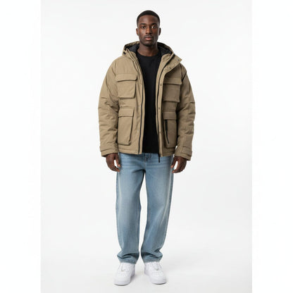 Giubbotto Puffer Multi-Tasche Solid