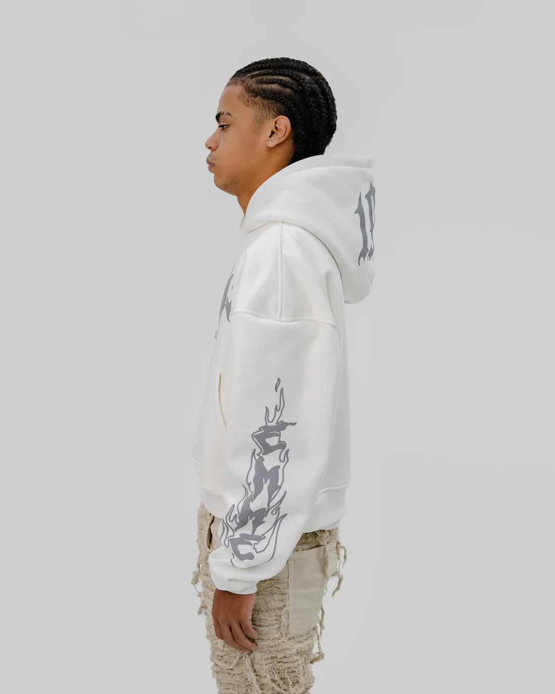 Effemme Exclusive Lab Hoodie Flame Panna