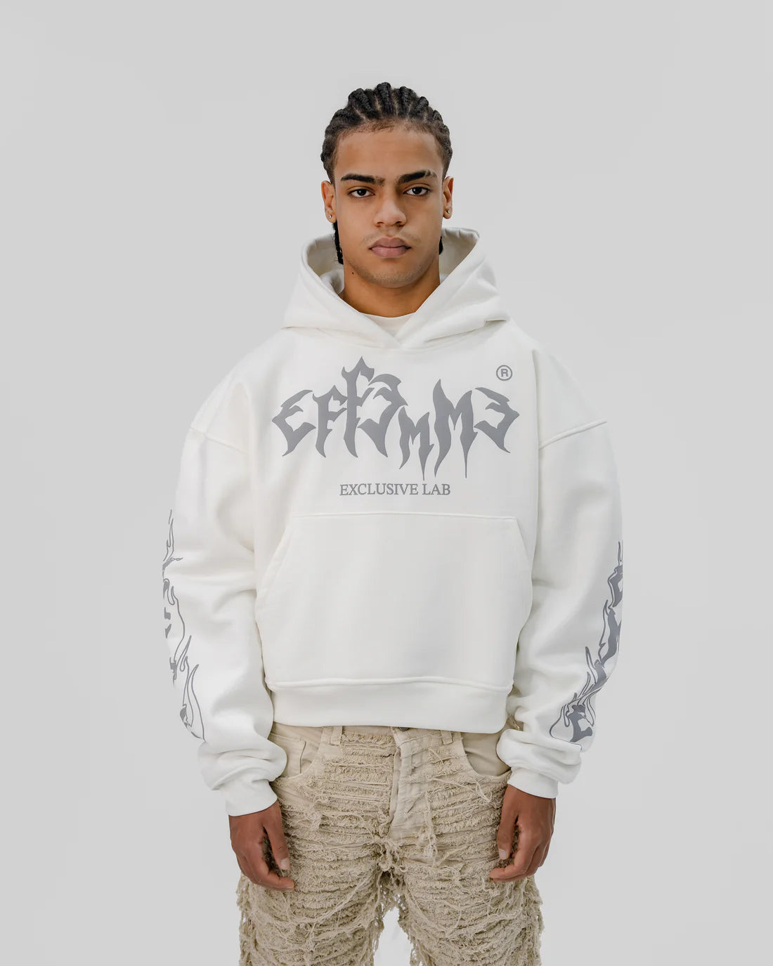 Effemme Exclusive Lab Hoodie Flame Panna