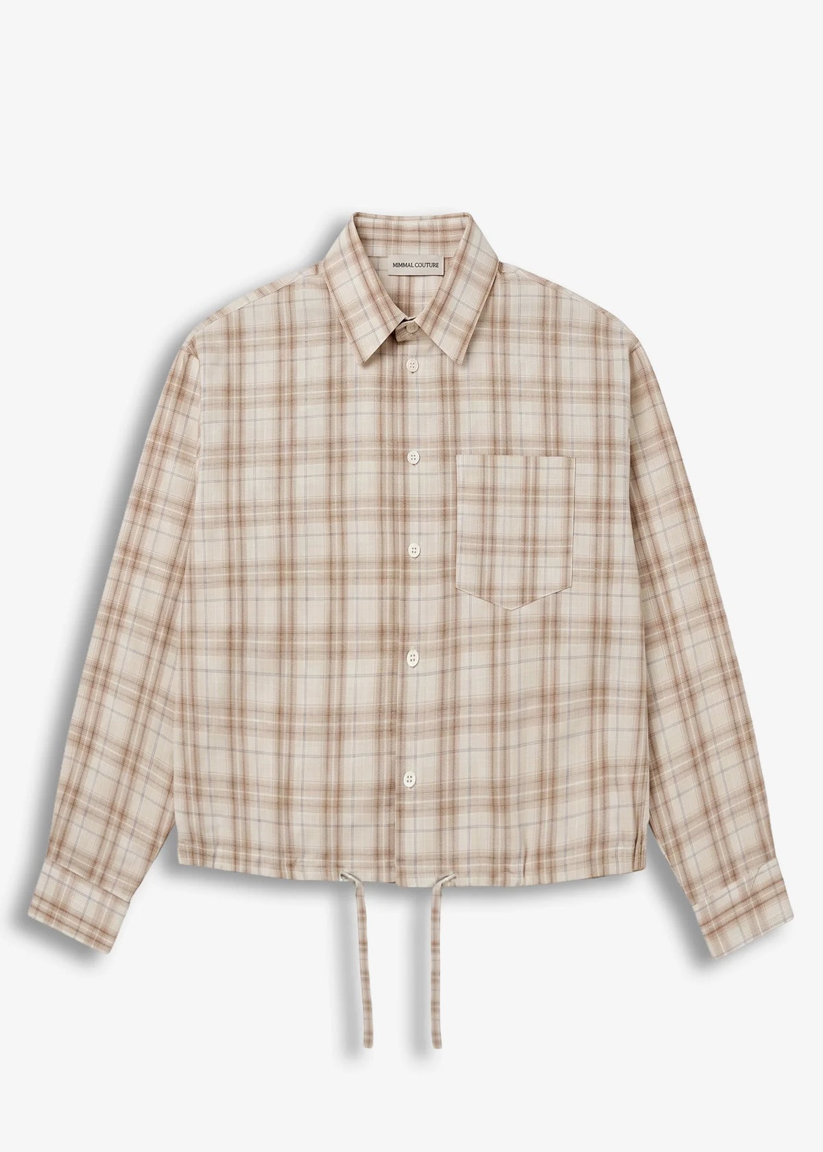 Camicia Check Minimal Couture Beige