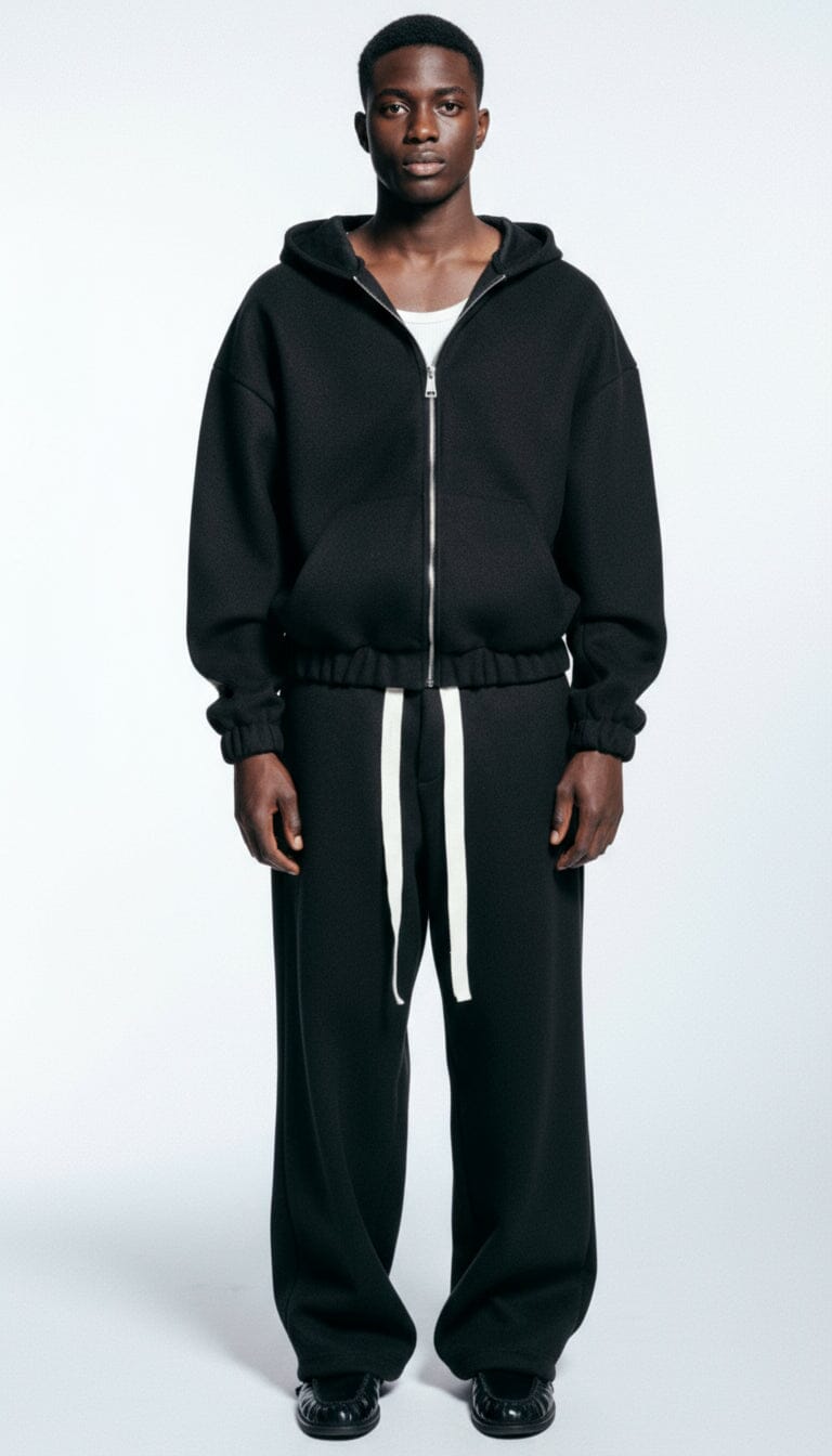 Coordinato Tuta Lana Hydo Big Boi Nera