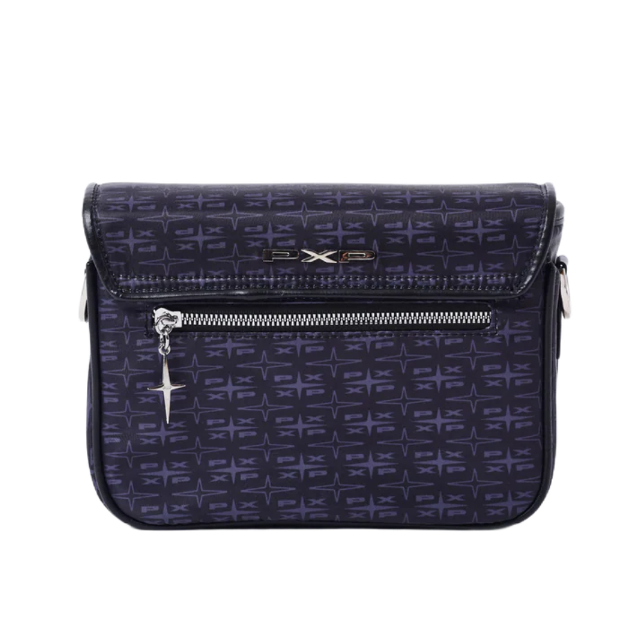 Borsa Crossbody PXP monogramma nera