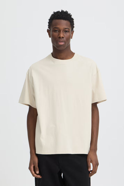 T-shirt Local Mind crema Solid