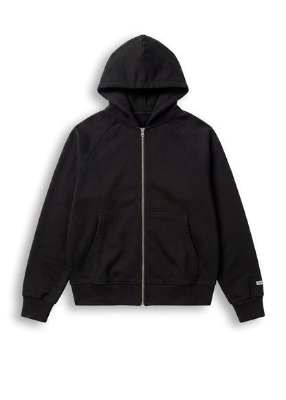 Felpa Zip Tex Premium Minimal Couture Nera