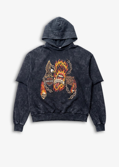 Felpa Washed Harley Minimal Couture