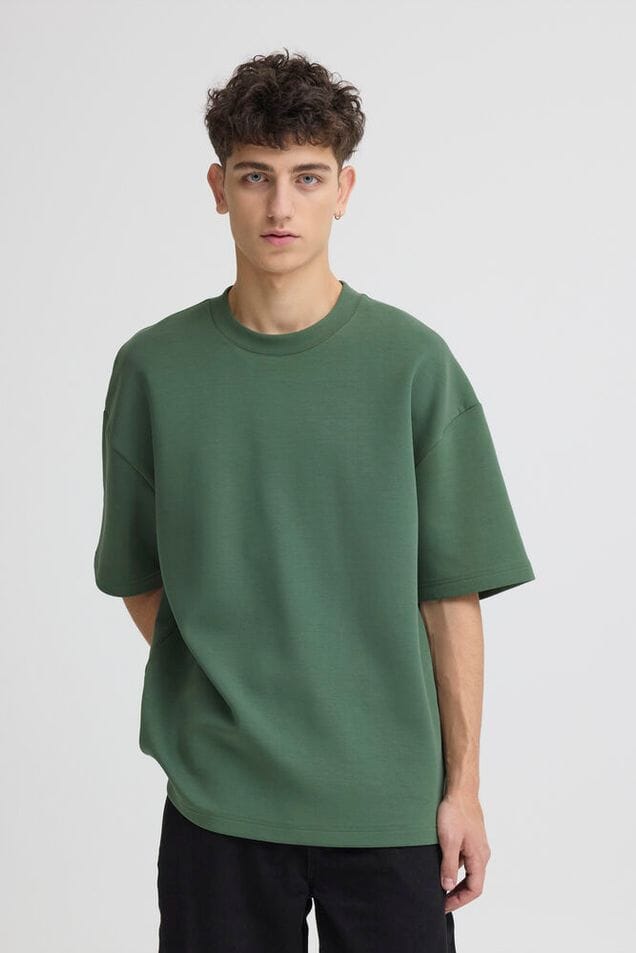 T-Shirt Oversize doppia SOLID verde