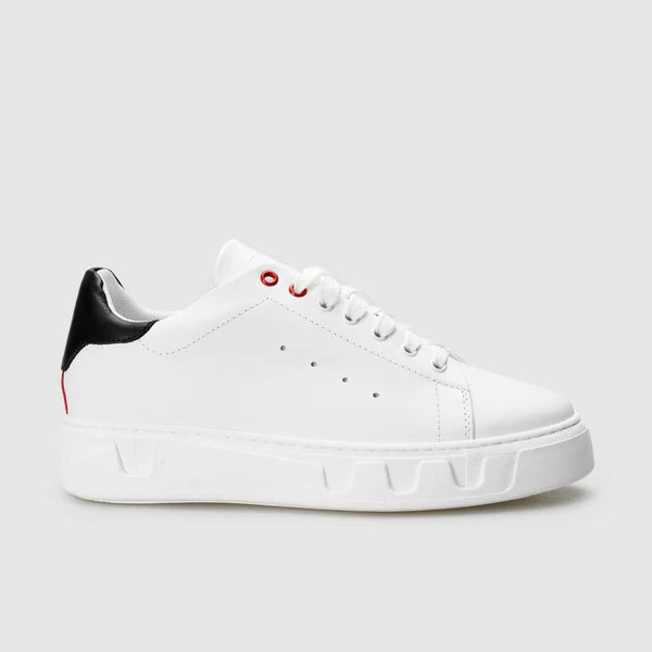 Sneakers Raws Pasos bianco in vera pelle