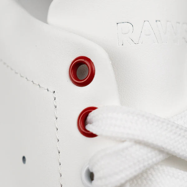 Sneakers Raws Pasos bianco in vera pelle