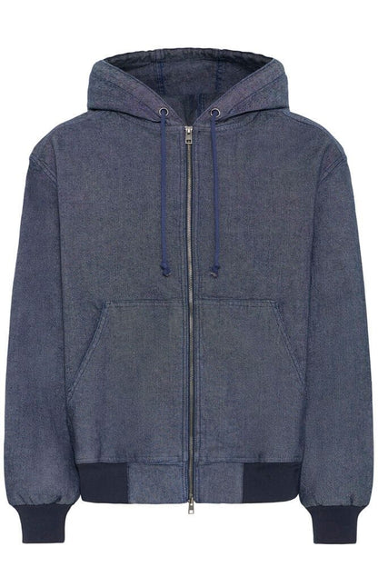 Giacca Denim SOLID con cappuccio e zip