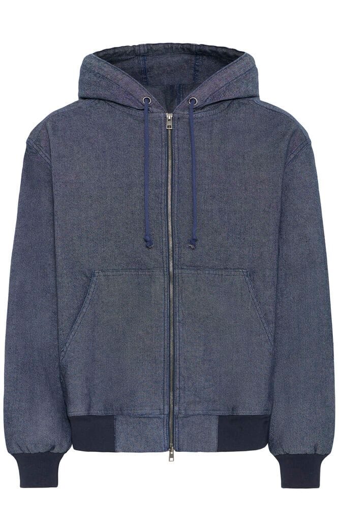 Giacca Denim SOLID con cappuccio e zip