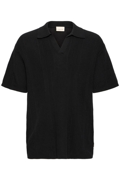 Polo traforata SOLID nera