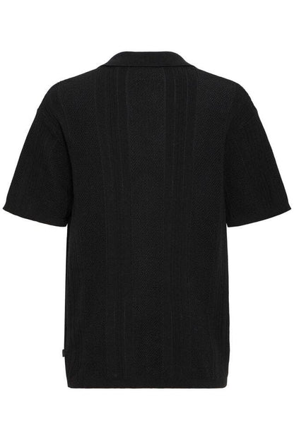 Polo traforata SOLID nera