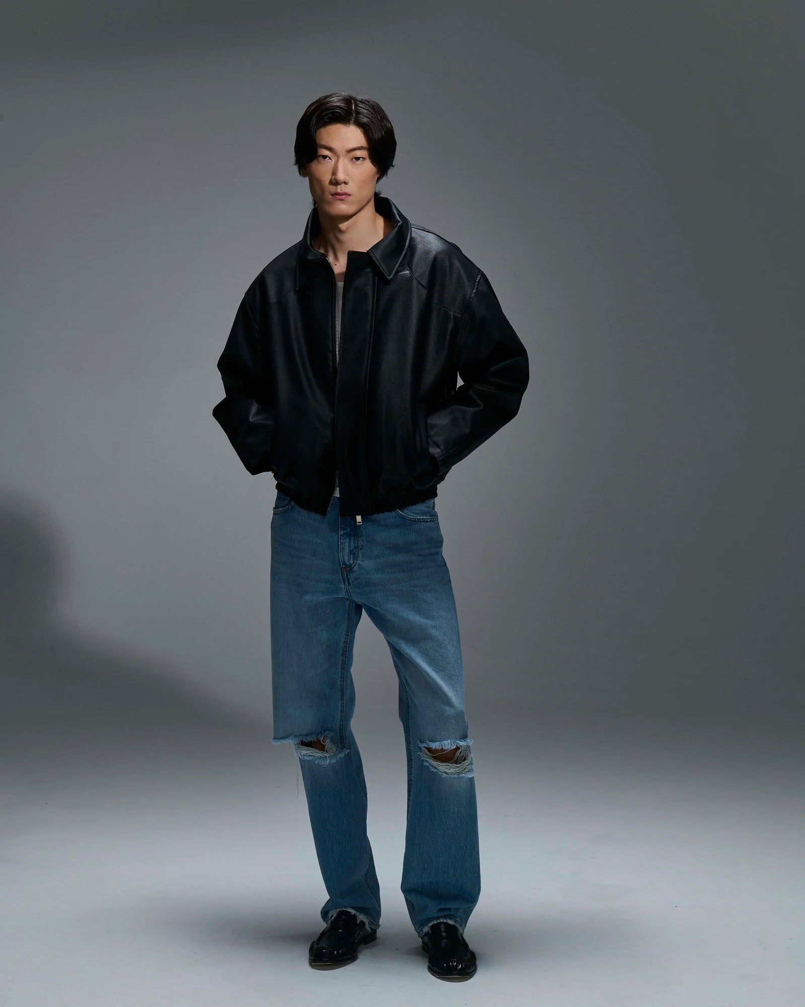 Giubbotto in Ecopelle Minimal Couture