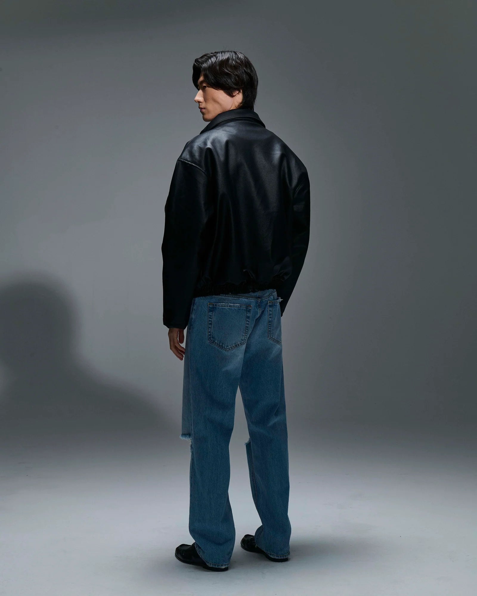 Giubbotto in Ecopelle Minimal Couture