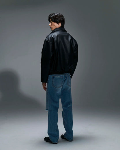 Giubbotto in Ecopelle Minimal Couture