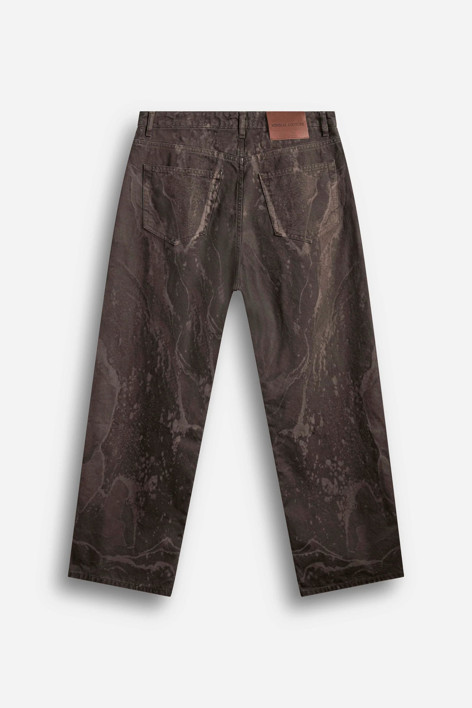 Jeans Balloon Marmory Brown Minimal Couture
