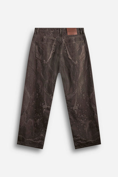 Jeans Balloon Marmory Brown Minimal Couture