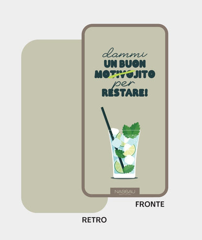 Nassau Beach Culture Telo Mare in Microfibra Un buon Mojito per restare Unsiex