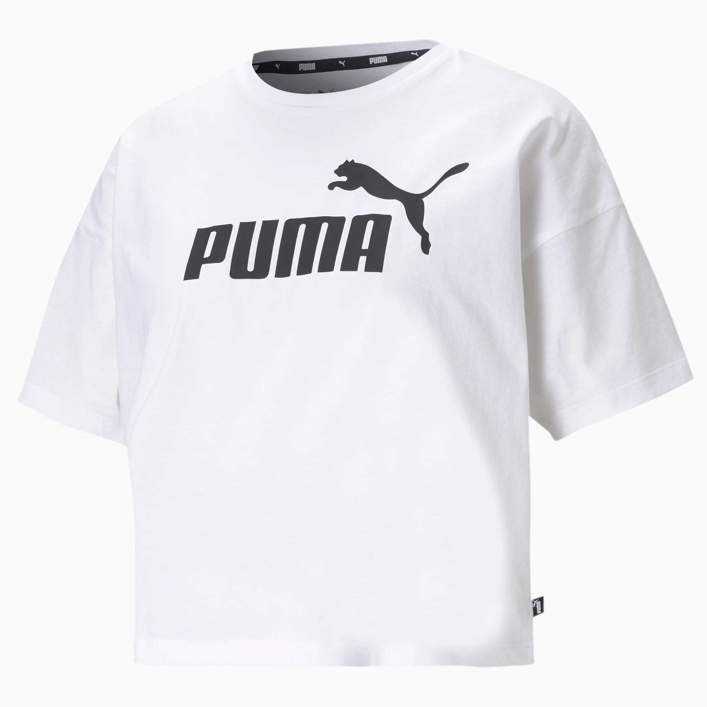 T-shirt Puma Corta Bianca e Nera 586866 02