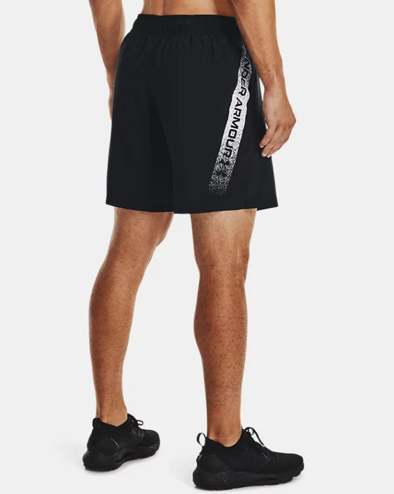 Pantaloncini neri Under Armour UA Woven Graphic da uomo